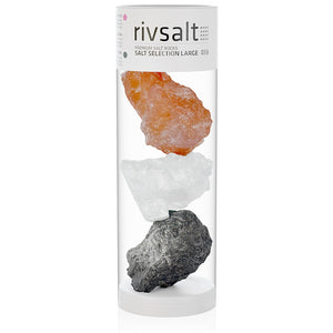 033 SALT SELECTION LARGE  -   three large and diverse salt rocks. stylish gift pack.