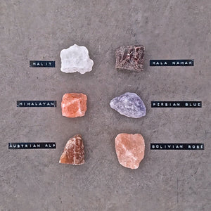 009 TASTE Jr - Auswahl von fünf einzigartigen Salzsteinen. Stilvolle Geschenkverpackung.