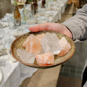 036 ROSE - bolivian rose salt rocks. stylish gift pack.